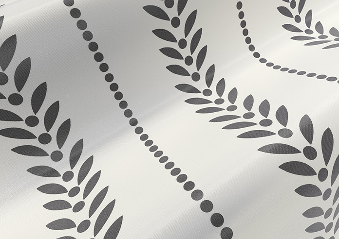 Laurel Stripe, Charcoal - Twist&Fit Roman Blind - Image 4